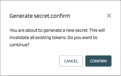 API user secret